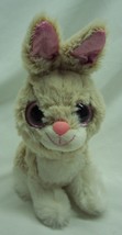 Best Made Toys Big Eyed Tan &amp; White Bunny Rabbit 7&quot; Plush Stuffed Animal Toy - £11.63 GBP