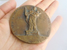 Bronze medal of the Sanctuary Santa Maria del Casale Brindisi Puglia Ita... - £22.86 GBP