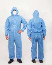 Disposable Full Body Protective Coverall Hazmat Suit, Pack of 6  Size XL... - £42.18 GBP