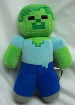 Mojang Minecraft SOFT ZOMBIE CHARACTER 7&quot; Plush Stuffed Animal Toy 2014 - £11.87 GBP