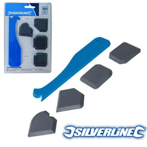 Silverline 5pc Sealant Tool Smoothing Silicone Grout Spreader Caulk Fini... - $6.75