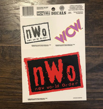 Wcw Nwo Wrestling 1998 Sheet Decal Car Static Cling Vtg Lot New World Order Nos - £6.05 GBP