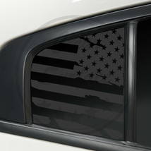 Fits Dodge Charger 2011-2022 Quarter Window Distress American Flag Decal... - $16.99