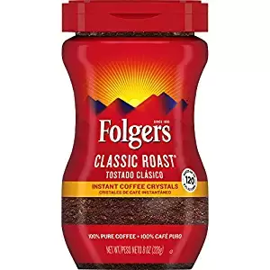 Folgers Classic Roast Instant Coffee Crystals, 8 Ounces, Pak Of 3  - $23.99