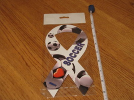 I heart love soccer magnet ribbon car vehicle refrigerator NEW Soccer MOM van - £1.47 GBP