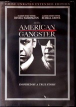 American Gangster [2-Disc Unrated Extended Edition DVD 2008] Russell Crowe - £0.90 GBP