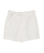 Vtg Y2K RALPH LAUREN Women&#39;s 8 White Belted Chino Shorts 30x5&quot; Preppy Co... - $47.63 CAD