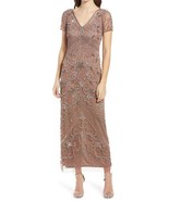 Pisarro Nights Beaded Mesh Column Gown SZ 10 Mauve - €115,94 EUR Pisarro Nights Beaded Mesh Column Gown SZ 10 Mauve - €115,94 EUR