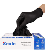 Nitrile Disposable Gloves Pack of 100, Latex Free Safety Working Gloves ... - $33.15 CAD