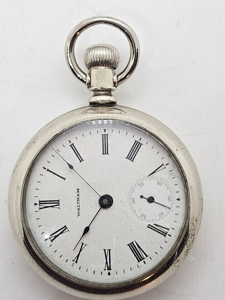 Antique Brass watch elgin pocket Collectible Brass Pocket Watch GIFT - $11.87