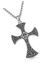 TwoAnts Holy Spirit Dove Cross Necklace 925 Sterling Silver - £149.23 GBP