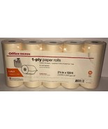 Office Depot 1-Ply Bond Paper Rolls 2.75”x128 10 Count White-RARE-SHIPS ... - €8,55 EUR