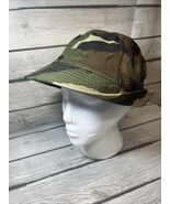 Vintage YR Headware Camo Camouflage L Hunting Fishing Hat Cap Made In Korea - $16.83