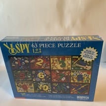 “I SPY” Numbers 63 Pc Puzzle 1-2-3 Build the Puzzle Solve the Riddle! Scholastic - $17.77