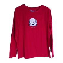 Columbia Long Sleeve Red Pajama Top Women&#39;s Size M - $215.31 MXN