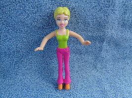 McDonald&#39;s 2006 Mattel Polly Pocket Figure Blonde Hot Pink Pants 3 1/2&quot; - £1.17 GBP