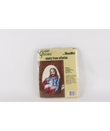 NOS Vtg 80s Bucilla Country Frame Collection Jesus Cross Stitch Picture ... - $39.19 CAD