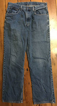 LL Bean 1912 Mens Vintage Style Denim Straight Leg Blue Jeans Pants 34” ... - £21.52 GBP