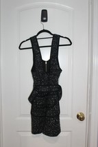 Nanette Lepore Black Speckle Wool Blend Sleeveless Dress Women&#39;s Size 2 - £46.71 GBP