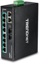 TRENDnet 10-Port Industrial Gigabit PoE+ DIN-Rail Switch, 8 x Gigabit Po... - $741.99