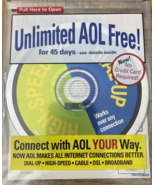 America Online PC CD Rom Software-Brand New Sealed-Very Rare-SHIPS N 24 ... - $120.57 CAD