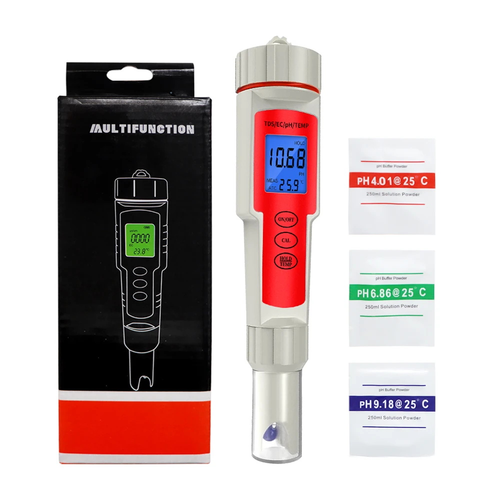 4 in 1 TDS EC PH Temperature Meter Tester Professional TDS PH Water Quality Moni - £221.04 GBP