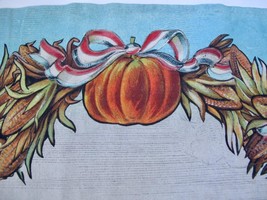 NEW John Derian Table Runner Fall Pumpkin Ribbon Thanksgiving Target 14&quot;x 90&quot; - £15.71 GBP