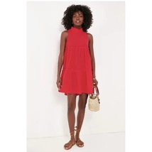 NWOT Tuckernuck Pomander Place Red Gauze Cotton Morgan Swing Dress Size Small - £41.73 GBP