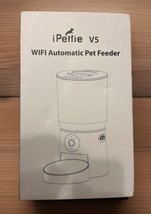 Automatic Pet Feeder WiFi Control 5L (White) Sound Recording Light Timer - $18.69