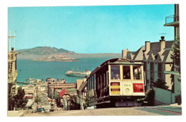 Cable Car Hyde Street San Francisco Street View California CA UNP Postcard 1970s - £3.96 GBP