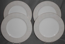 Set (4) Noritake Bone China Veneto Pattern Dinner Plates - £62.21 GBP