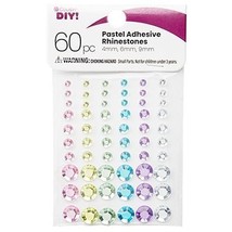CousinDIY Adhesive Rhinestones 60/Pkg-Pastel (Pack of 12) - $37.49