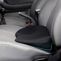 Comfortable Car Seat Pad - Elevates Seating &amp; Relieves Back Pain - Black... - $56.38