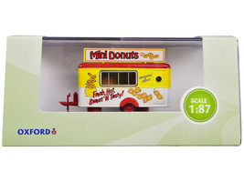 Mobile Food Trailer Mini Donuts 1/87 HO Scale Diecast Model Oxford Diecast - $28.80