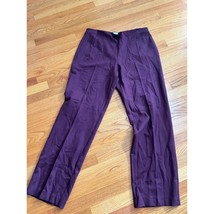 Coldwater Creek pull on knit pant size TL tall large maroon comfy work high rise - $17.88