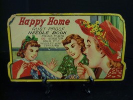 Vintage Happy Home Rust Proof Needle Book - $7.50