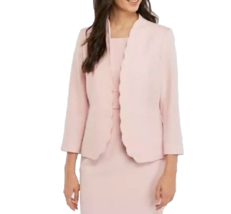 New Kasper Pink Scalloped Career Jacket Blazer Size 10 $119 - £52.34 GBP