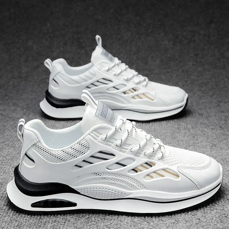 Men&#39;s Breathable Mesh Sneakers New Casual Sports Shoes For Men Quality Luxury Co - £39.27 GBP