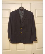 Brooks Brothers Loro Piana Wool 2-Button Coat Black  Blazer Mens Size 18 - $39.59