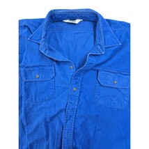 1960s Vintage Sheep label Woolrich Blue Flannel Shirt L/XL - $61.48