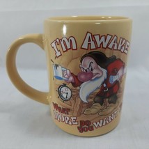 Disney Jerry Leigh Grumpy Dwarf Coffee Mug 15 Oz I&#39;m Awake What More Do You Want - £13.99 GBP