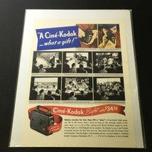 VTG 1929 Cine-Kodak Eight Model BB for 50-ft reels Print Ad - £11.16 GBP