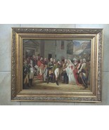 N. Henry BINGHAM, Oil Painting, Splendid Wedding of Medieval Nobles, 30 ... - £359.64 GBP