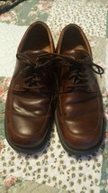 ECCO Mens Leather Dress Shoes  43 Euro 10.5 US Brown Shock Point - £15.51 GBP