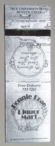 Bonnie Brae Liquor Mart - Denver, Colorado 20 Strike Matchbook Cover Matchcover - £1.36 GBP