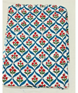 Indian White and Red Floral Hand Block Print Cotton Fabric Dress  (by th... - $301.07 MXN+