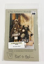 #85 Feathered Friends Heart To Hand Pattern 20&quot; Stuffed Dolls - $188.30 MXN