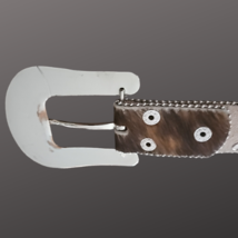 Nocona Western Women's Belt Hair On Cowhide Leather Rhinestones N3483602 Large image 6