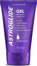 Astroglide Gel, Personal Lubricant (4Oz), Stays Put with No Drip, Water Based Lu - £6.61 GBP