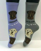 2 PAIRS Foozys Women&#39;s Socks LAB / LABRADOR, Canine Collection, Dog Prin... - £7.18 GBP